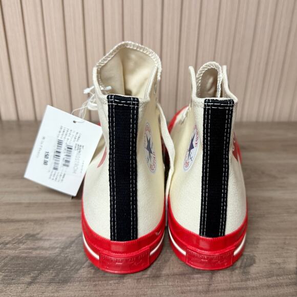 Converse x PLAY Comme des Garçons Chuck 70 A01794C - Unisex Women’s 9 / Men’s 7 - Picture 6 of 13